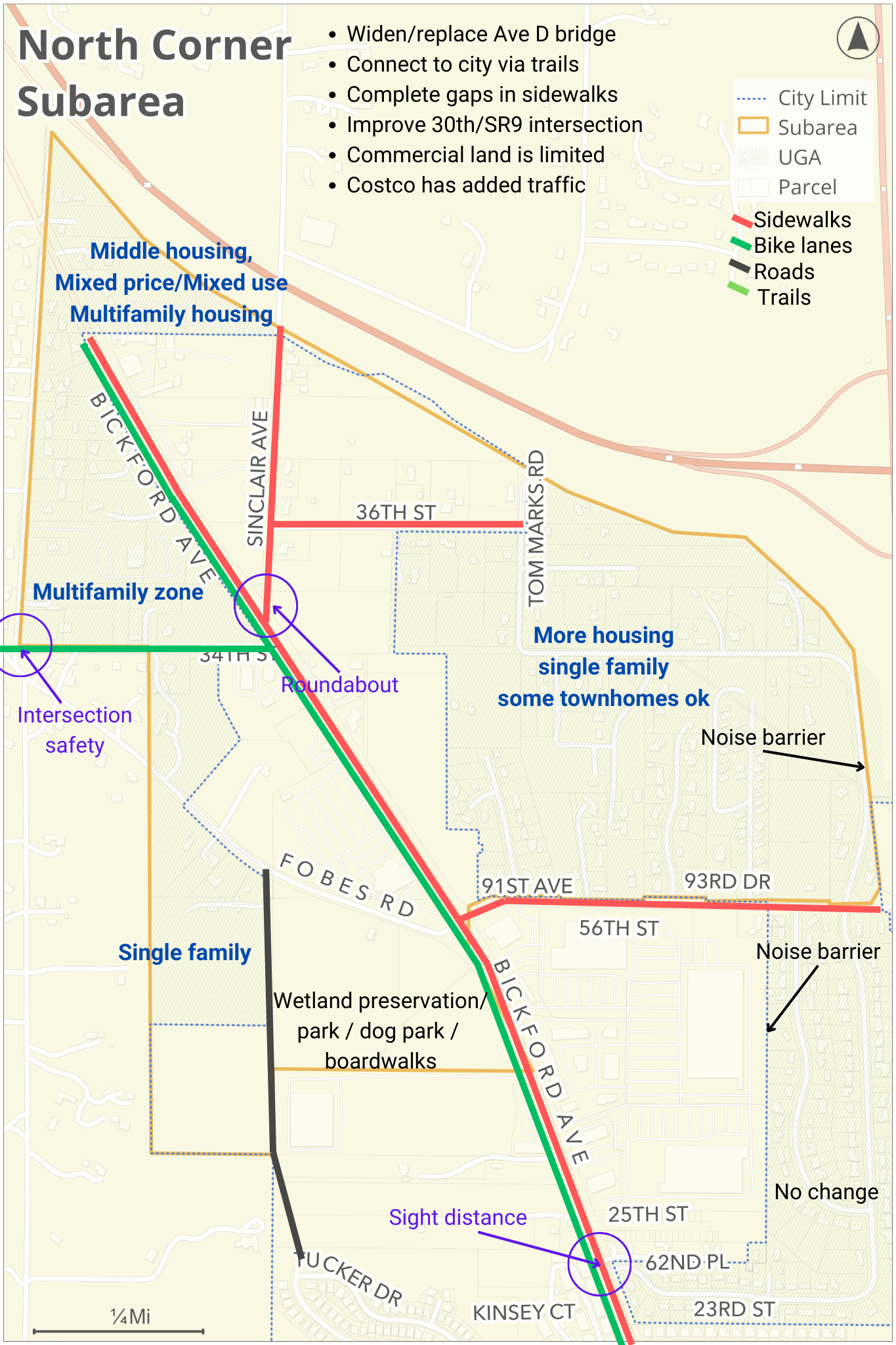 North Corner summary map