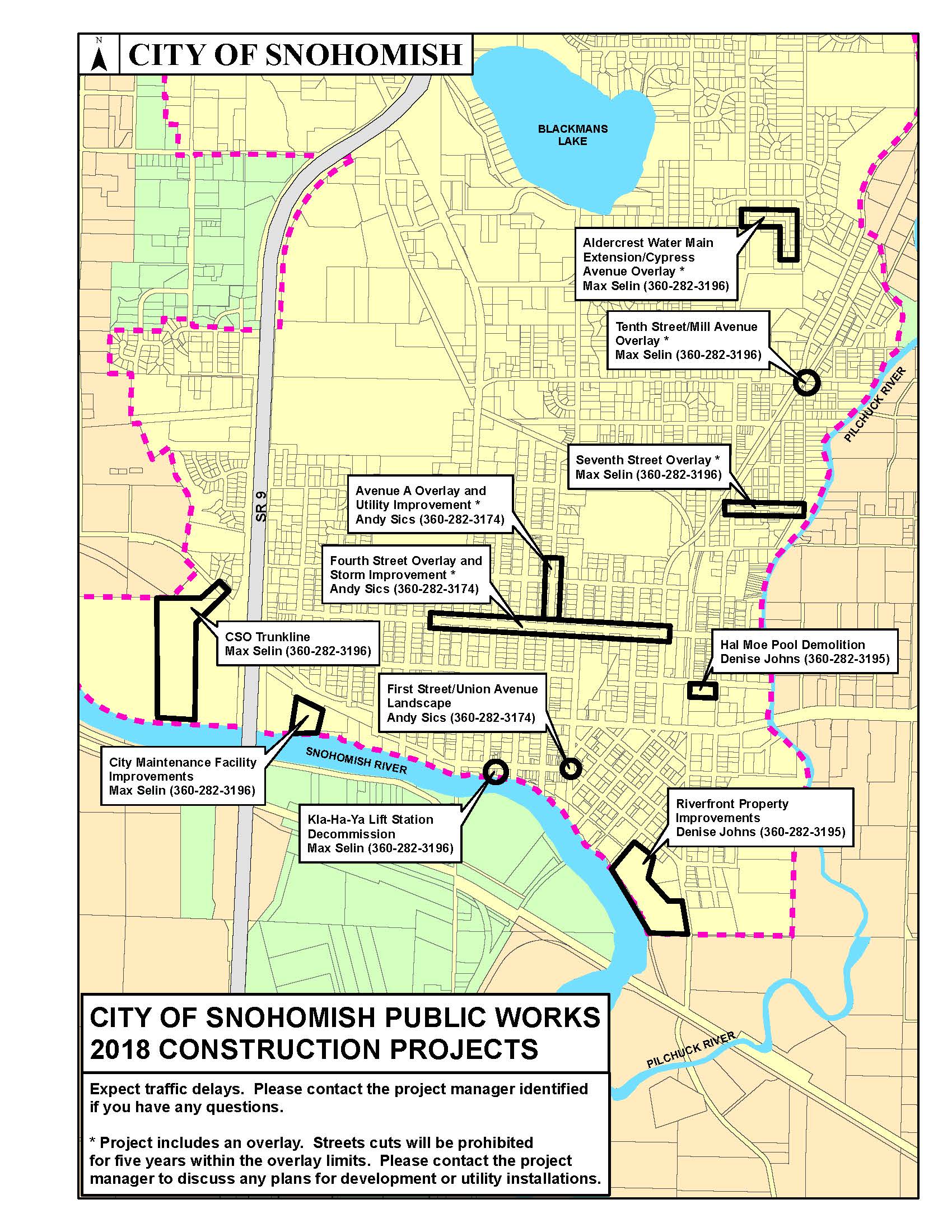 2018 City of Snohomish Construction Projects